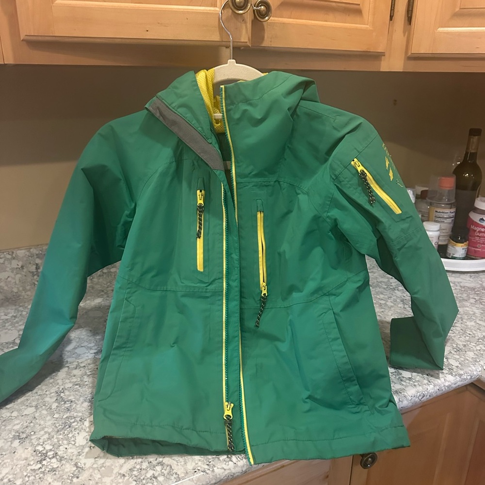 LL bean Waterproof hard shell & insulated zip-insert mid layer jacket, sz 8